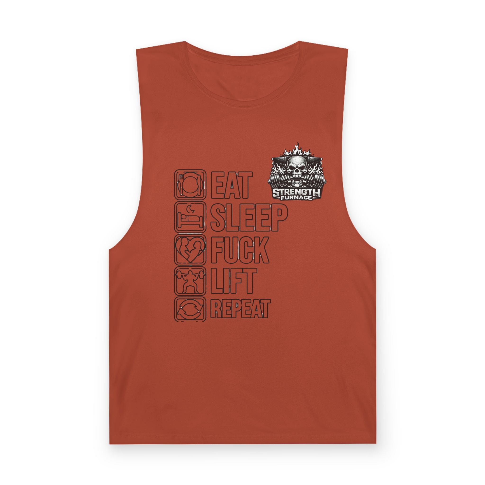 Workout Tank Top — "Eat Sleep Fuck Lift Repeat" Gym Muscle Tee