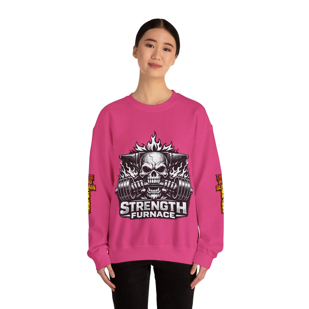 Strength Furnace Crewneck Sweatshirt — "Deadlift or Die" Gym Pullover