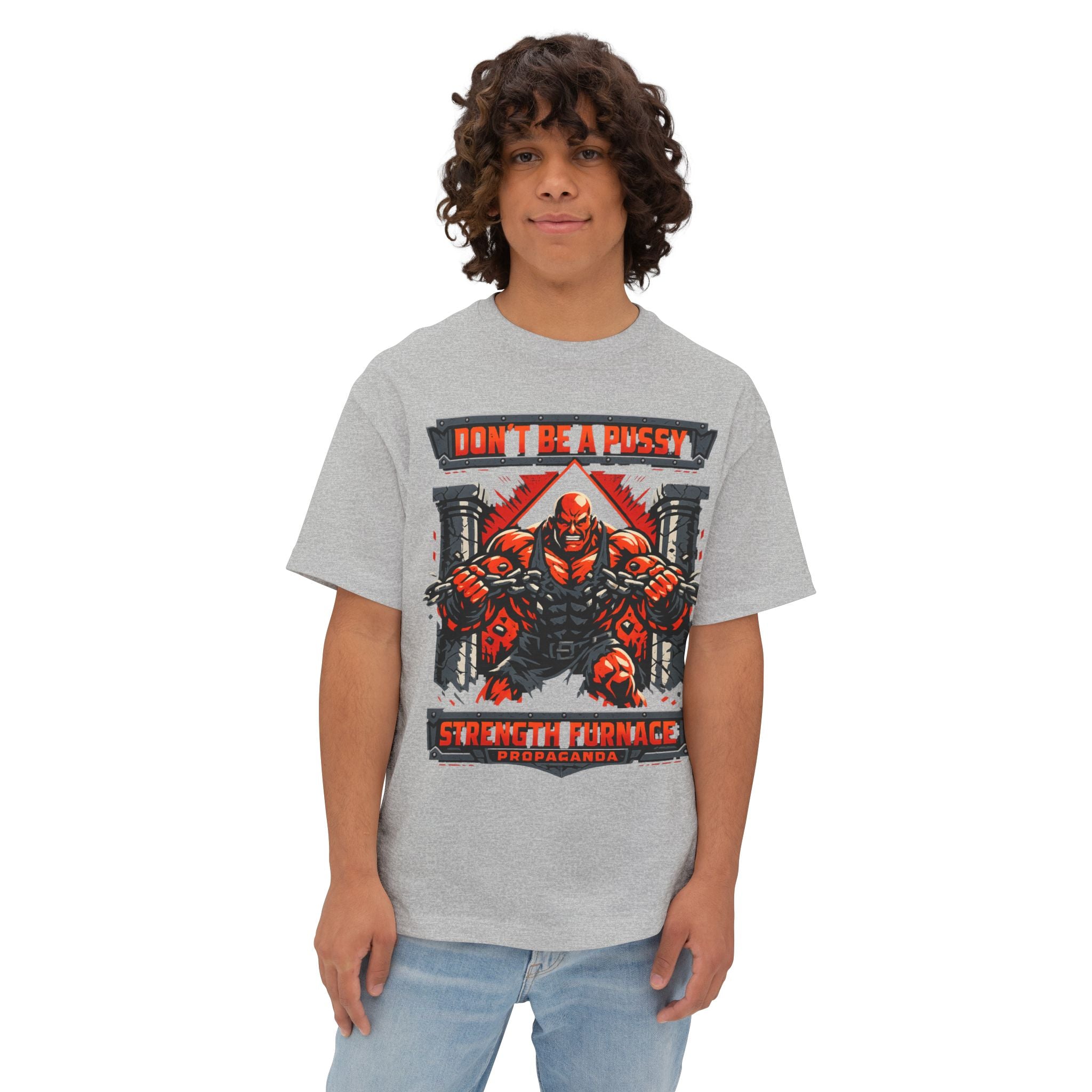 Don't Be a Pussy | Fight a Tiger Graphic Box Tee