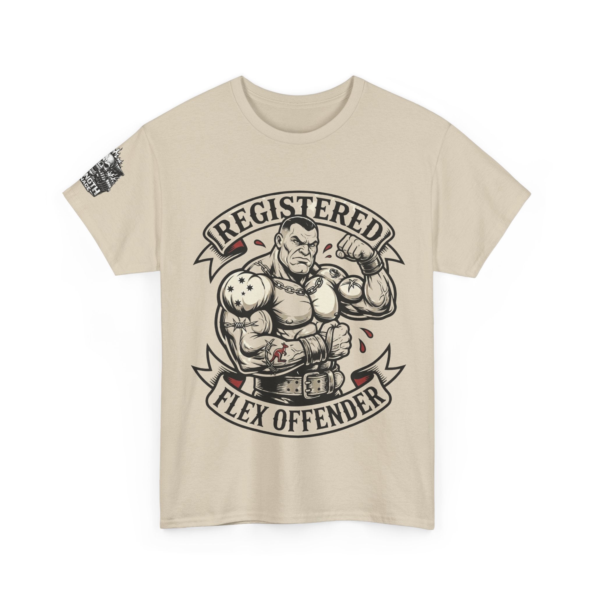 Registered Flex Offender T-Shirt — Strength Furnace Gym Tee