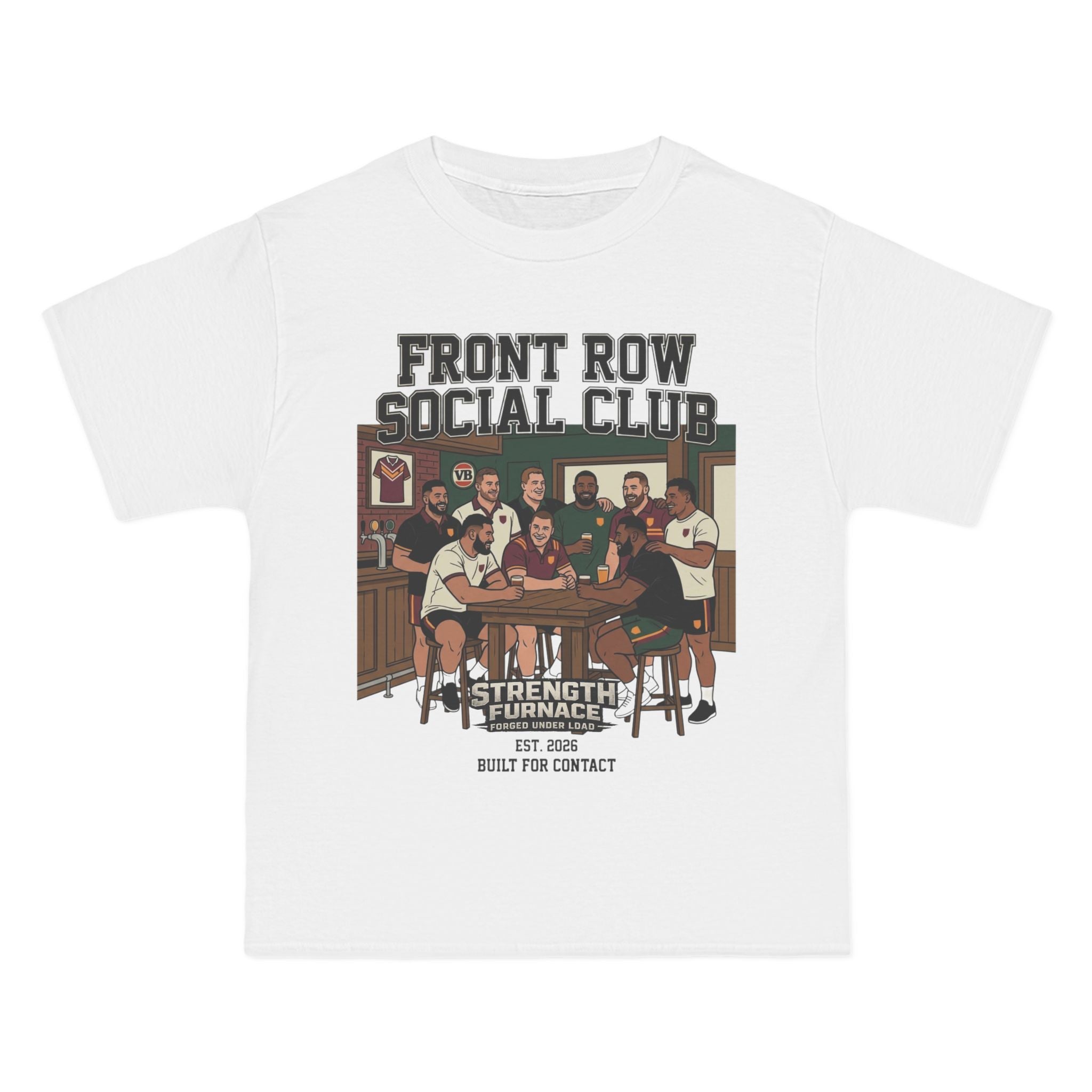 Front Row Social Club T-Shirt — Vintage Rowers Club Graphic Tee