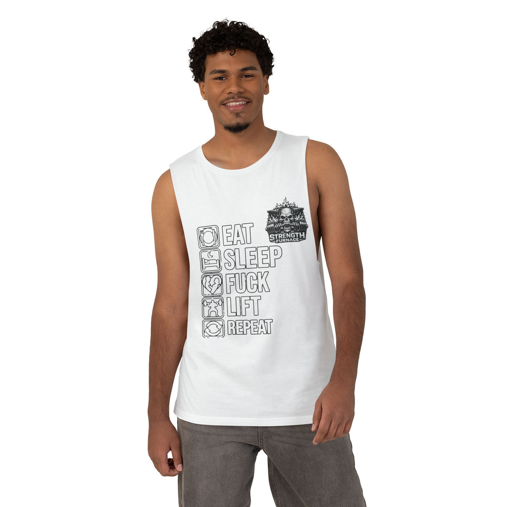 Workout Tank Top — "Eat Sleep Fuck Lift Repeat" Gym Muscle Tee