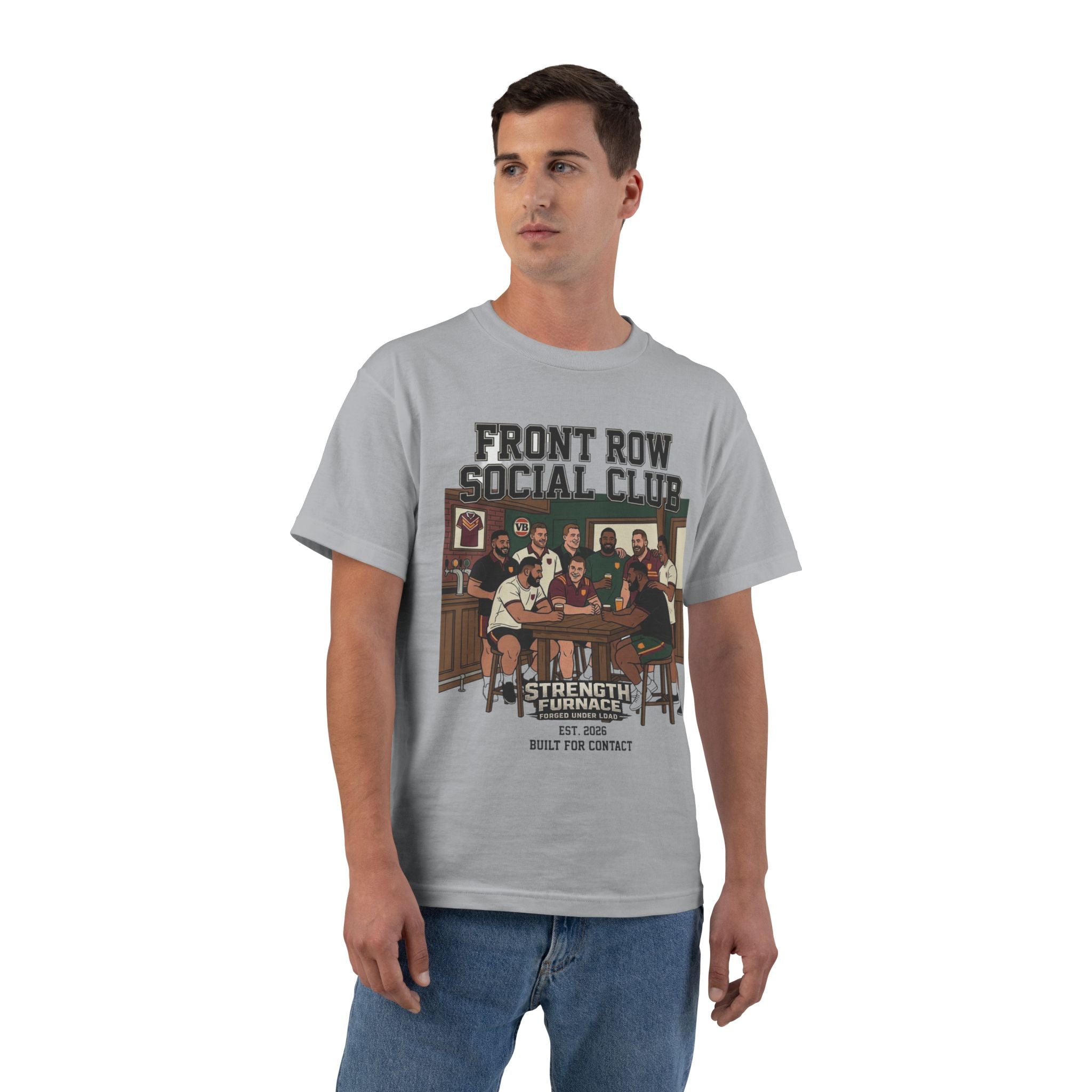 Front Row Social Club T-Shirt — Vintage Rowers Club Graphic Tee