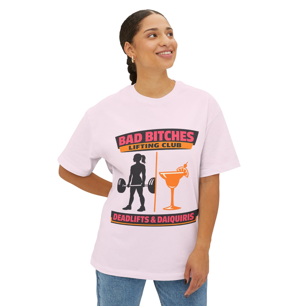Bad Bitches Lifting Club Tee — "Deadlifts & Daiquiris" Graphic Shirt
