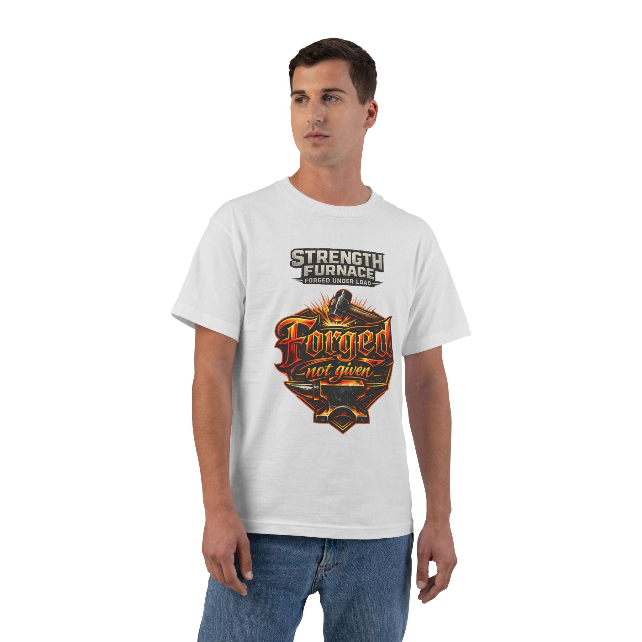 Strength Furnace 'Forged Not Given' T-Shirt — We Lifting Joog Weightlifting Tee
