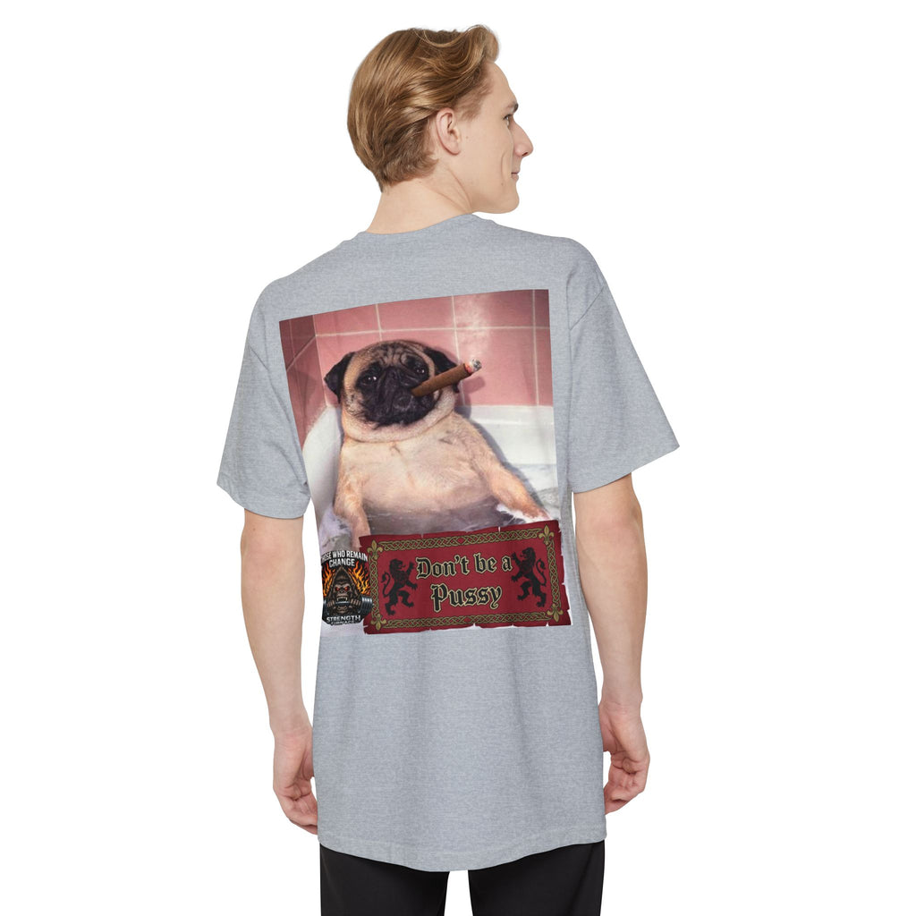 Don't be a Pussy | Polar Bears & Pug Graphic Tall Tee