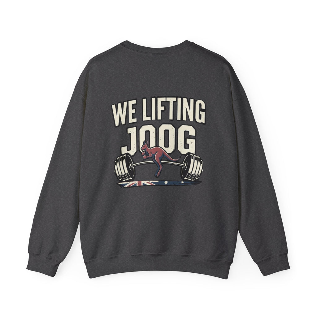 Crewneck Sweatshirt — Strength Furnace “We Lifting Joog” Weightlifting Graphic