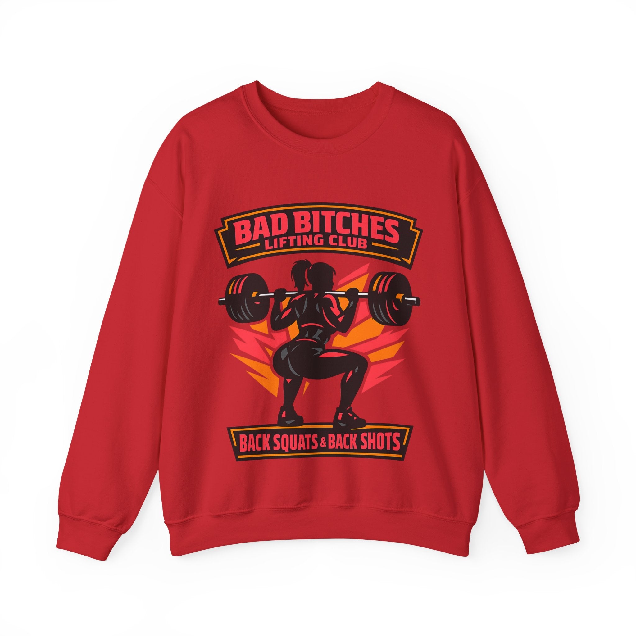 Bad Bitches Lifting Club Crewneck Sweatshirt — Women's Weightlifting Gym Pullover