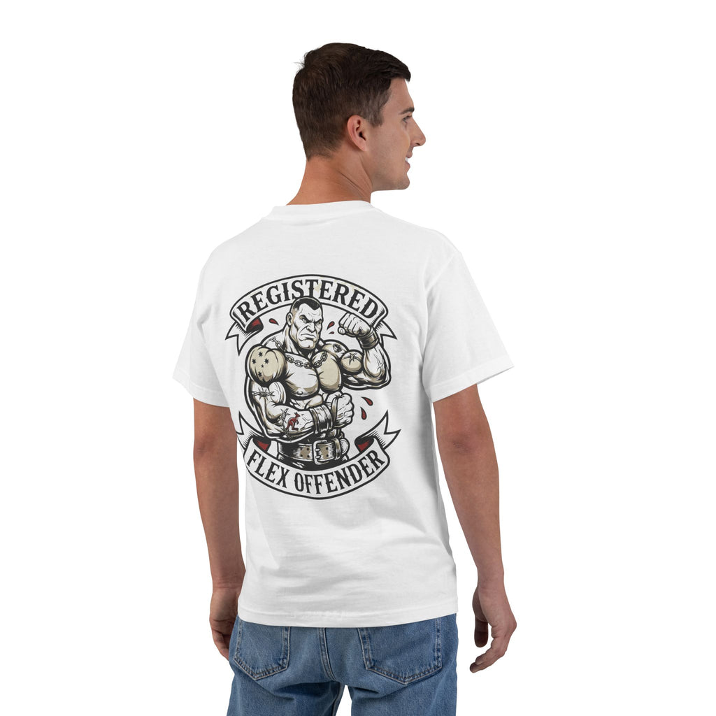 Registered Flex Offender Muscle T-Shirt — Strength Furnace Gym Tee