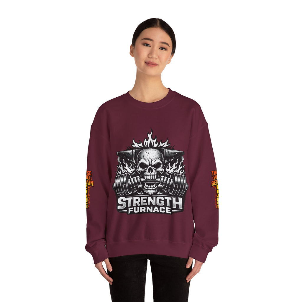 Strength Furnace Crewneck Sweatshirt — "Deadlift or Die" Gym Pullover
