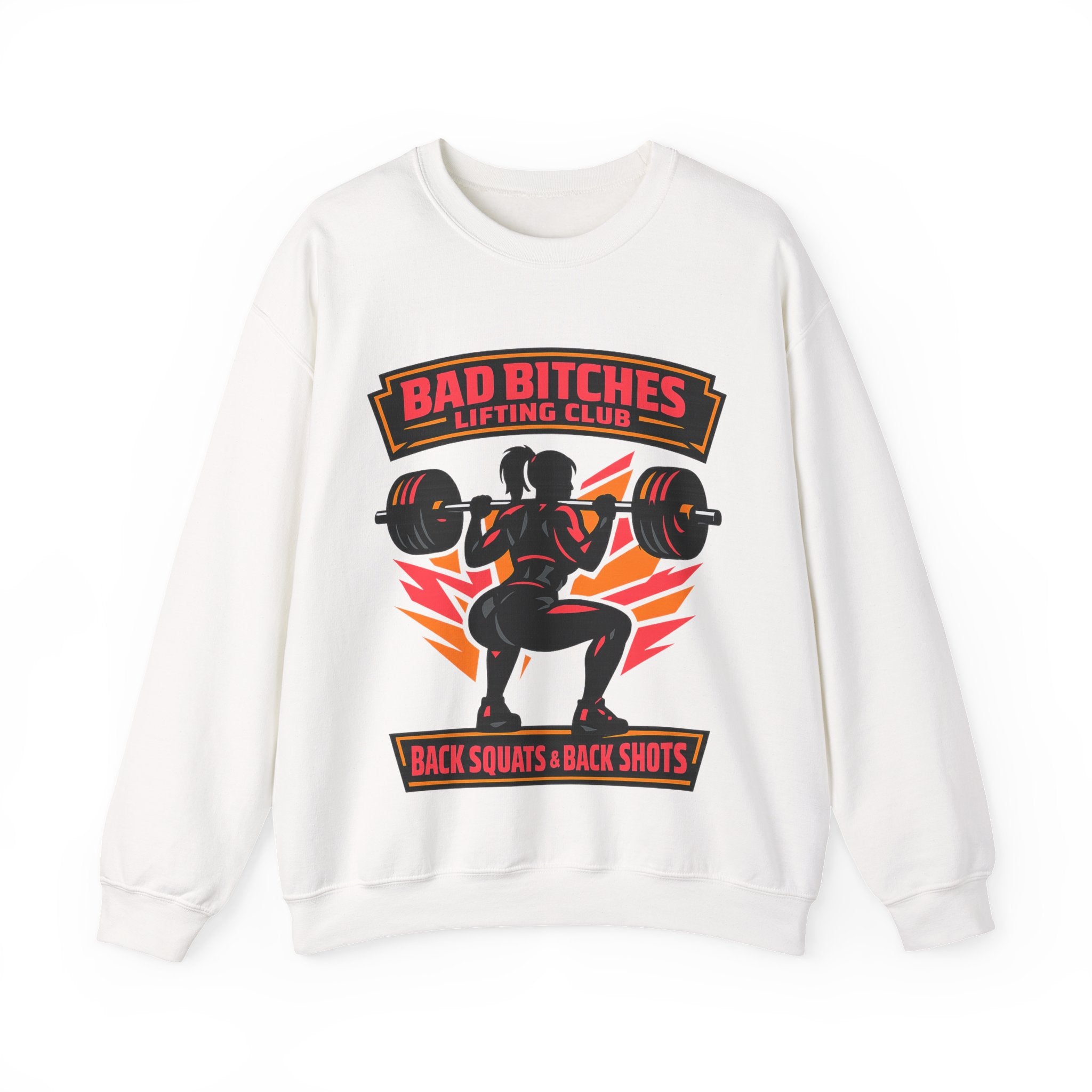 Bad Bitches Lifting Club Crewneck Sweatshirt — Women's Weightlifting Gym Pullover
