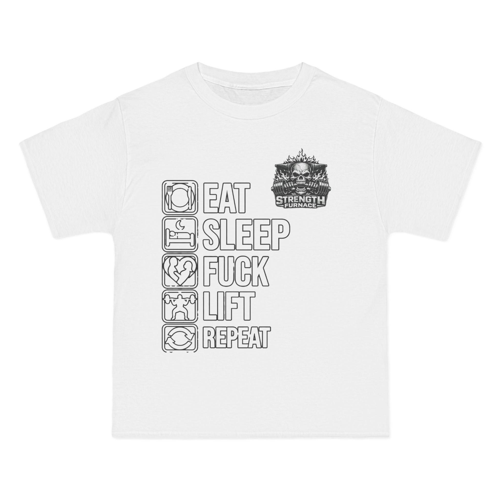 Eat Sleep Fuck Lift Repeat T-Shirt — Gym Humor Workout Tee