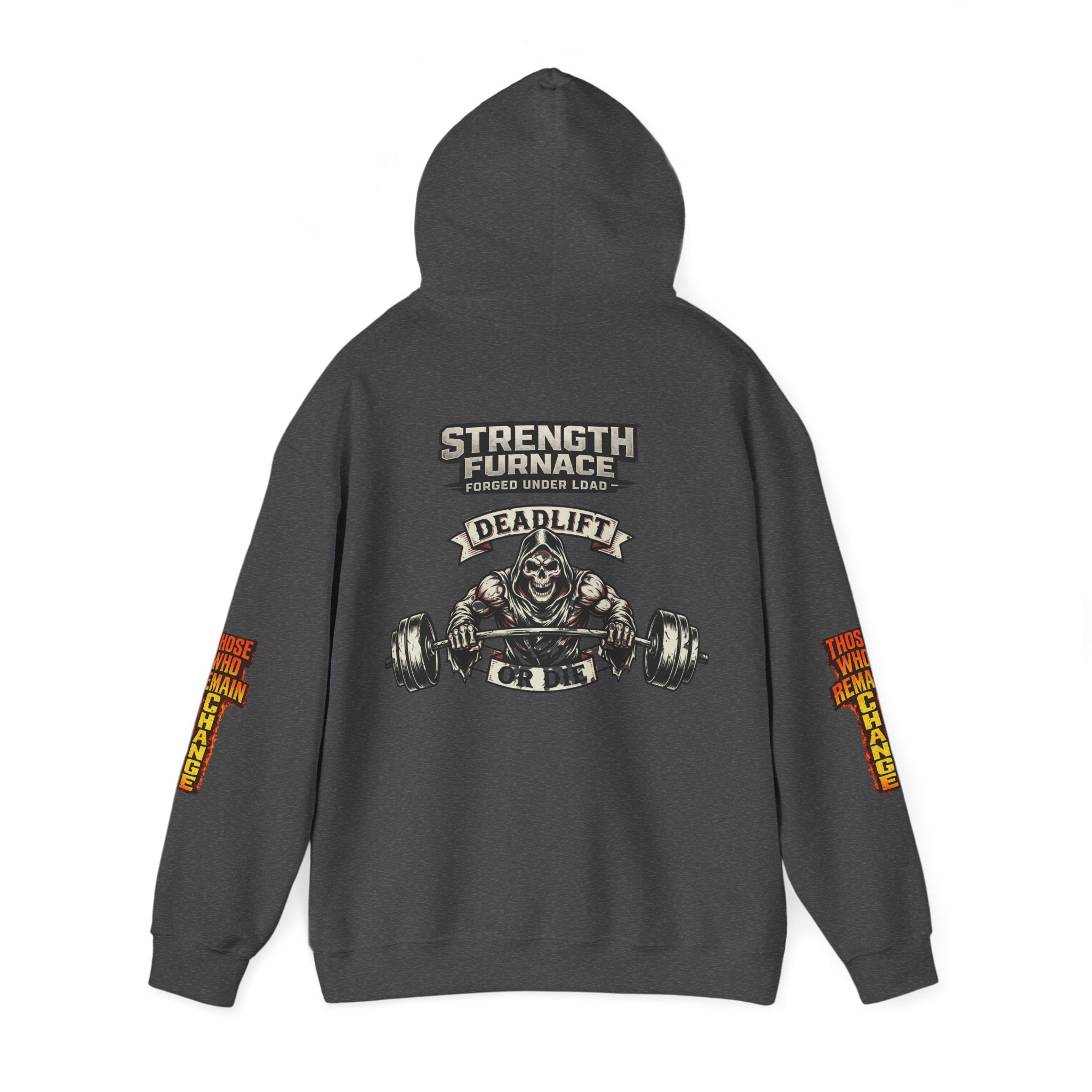 Strength Furnace Deadlift Hoodie — "Deadlift or Die" Weightlifting Gym Sweatshirt