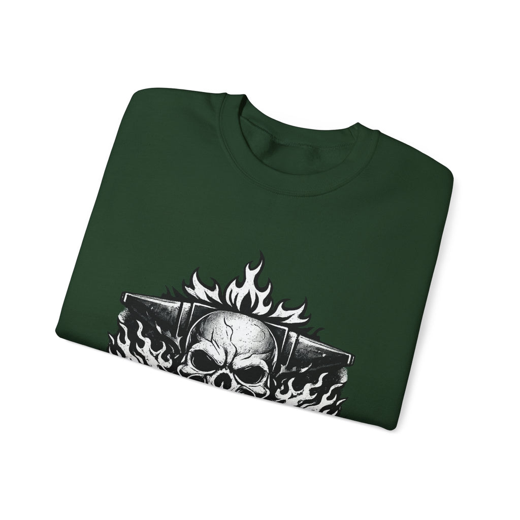 Strength Furnace Crewneck Sweatshirt — "Deadlift or Die" Gym Pullover