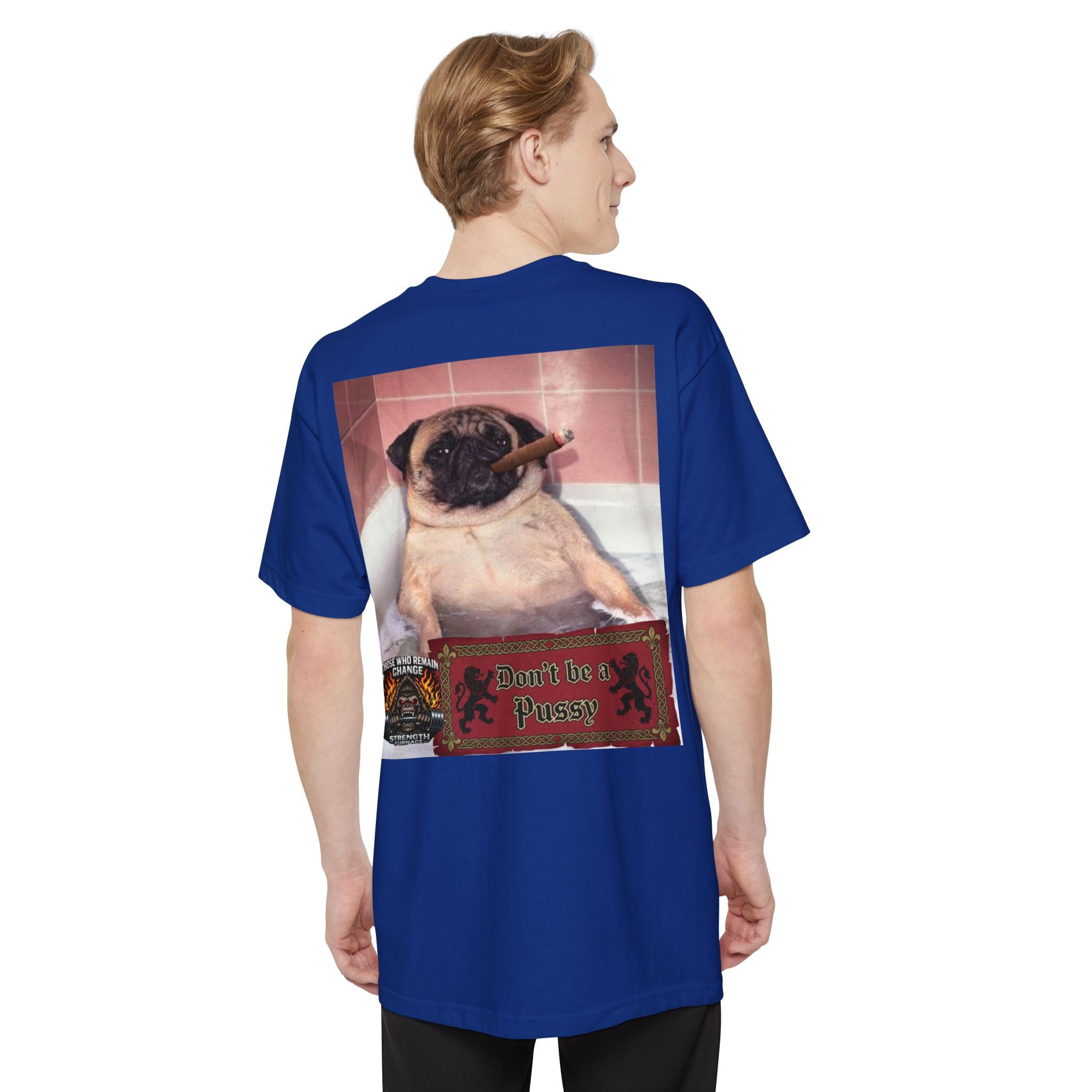 Don't be a Pussy | Polar Bears & Pug Graphic Tall Tee