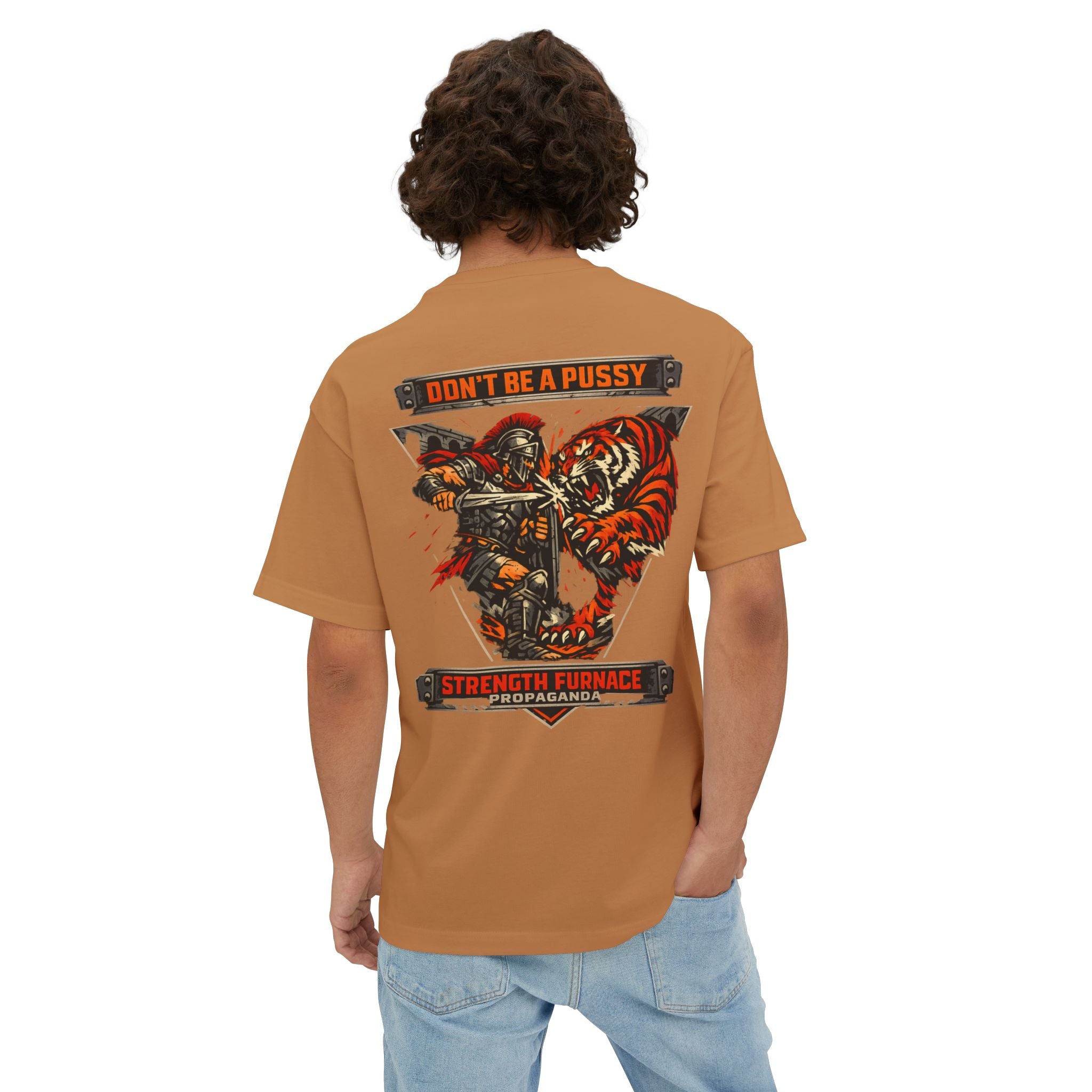 Don't Be a Pussy | Fight a Tiger Graphic Box Tee