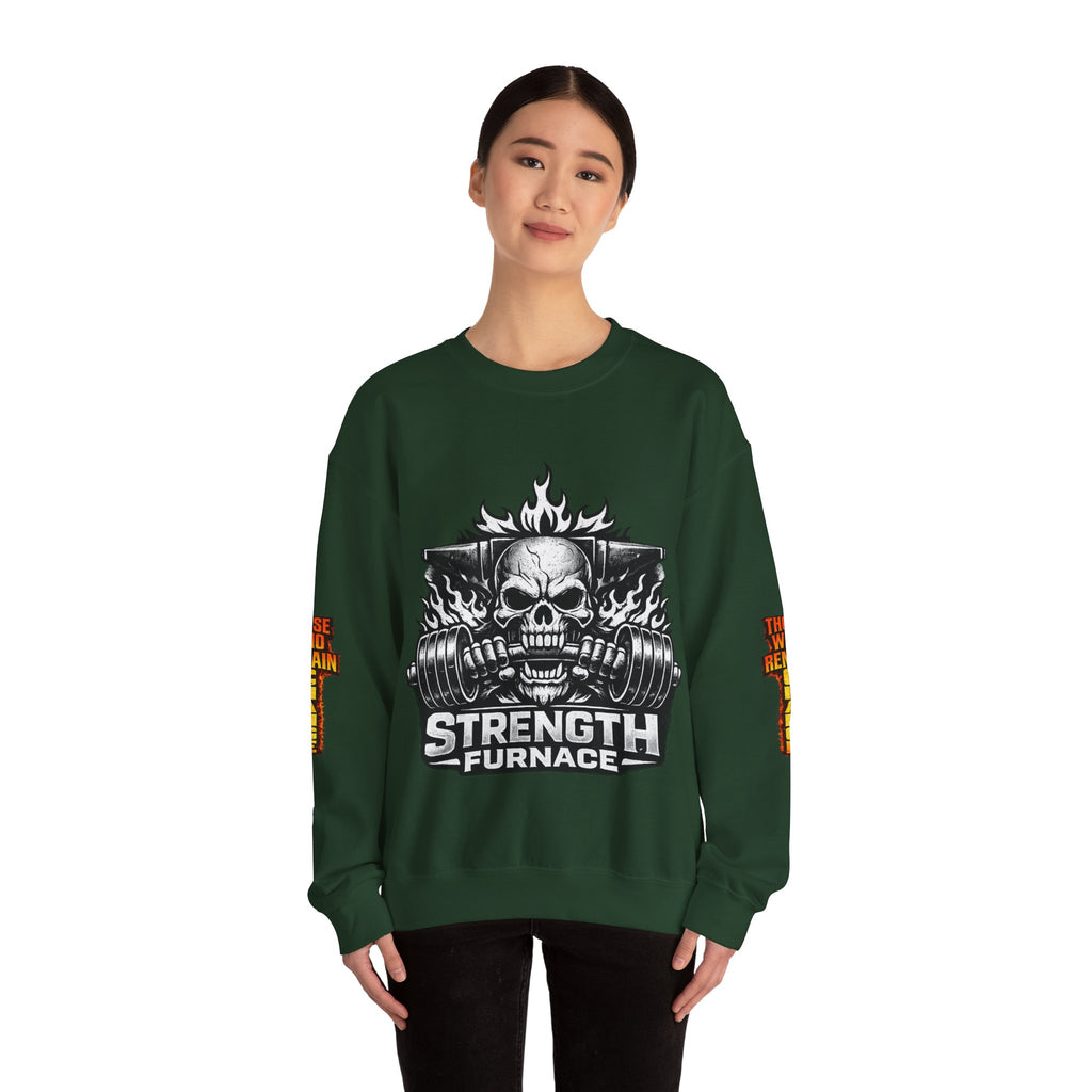 Strength Furnace Crewneck Sweatshirt — "Deadlift or Die" Gym Pullover